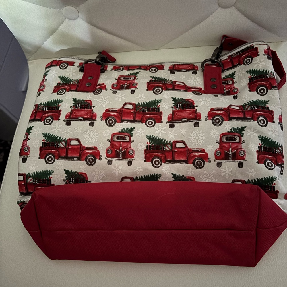 Handmade Red Truck Christmas purse - NWOT